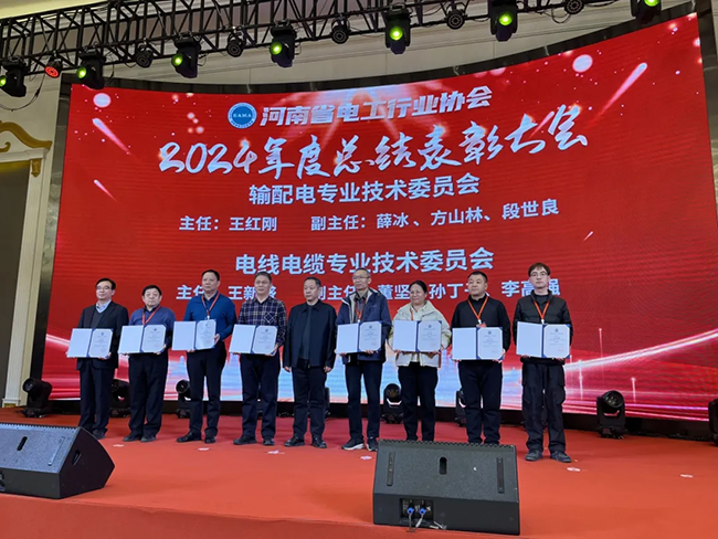 天行TIANXING（中国）荣获河南省电工行业双优称号， 持续助力电力行业发展